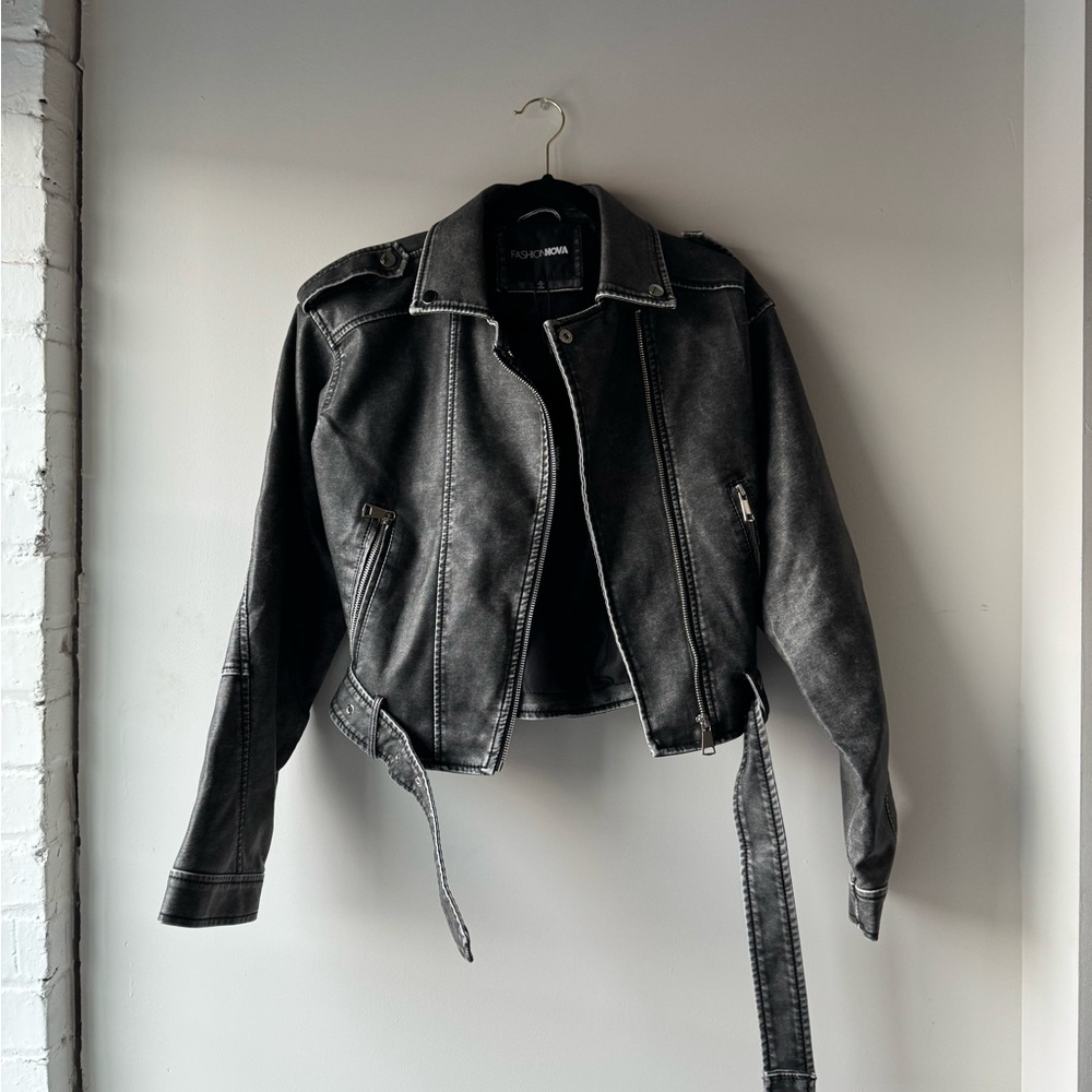 Faux Leather Jacket